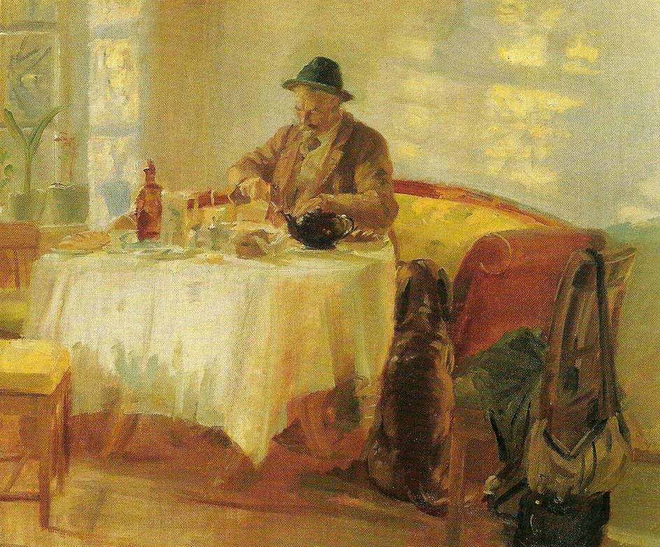 Anna Ancher frokost for jagten